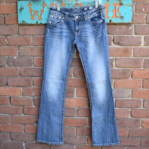 Miss Me Bootcut Diamond Design with Rhinestones Size 29